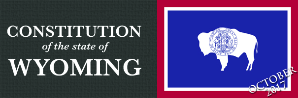 Banner-constitution of wyoming